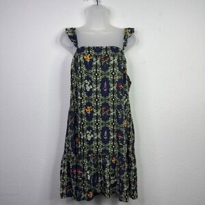 Aguabendita x Target Dress Womens XXL Floral Ruffle Tiered Boho Peasant Vacation